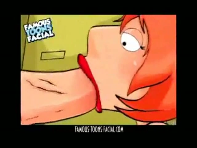 Cartoon van family guy komt klaar in scheur 